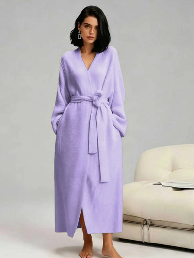 Azuria Plush Double-Sided Fleece Robe