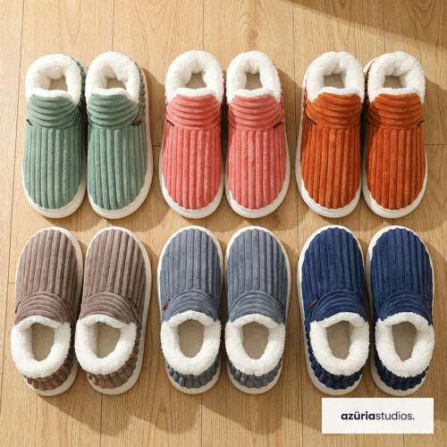 Fireside Slippers – Corduroy Sherpa Slippers