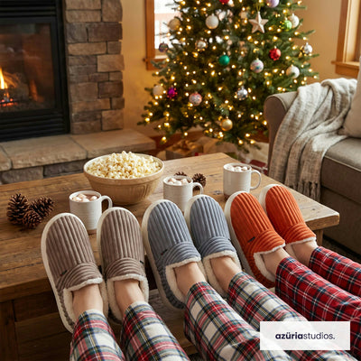 Fireside Slippers – Corduroy Sherpa Slippers