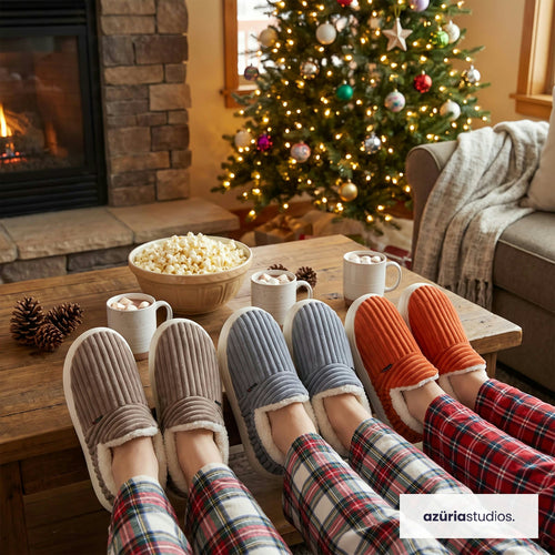 Fireside Slippers – Corduroy Sherpa Slippers