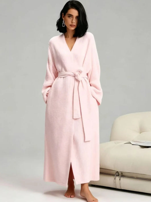Azuria Plush Double-Sided Fleece Robe