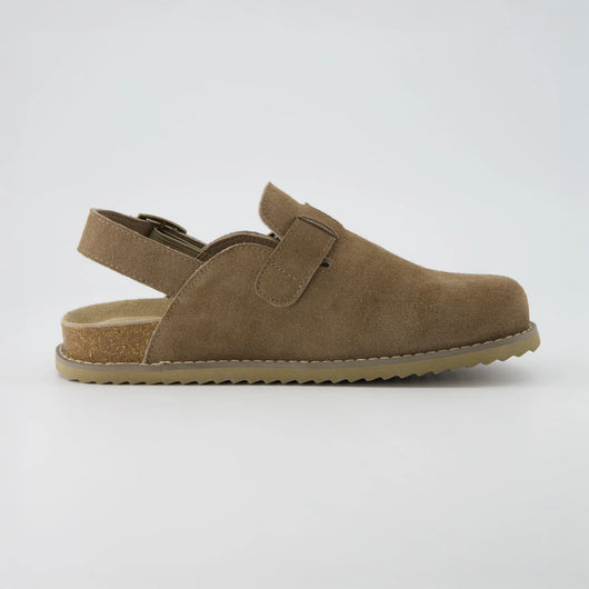 Cushionaire Women's Brooklyn Suede Slingback Clogs | Genuine Leather Casual Shoes for Women with Memory Foam Cushioned Insoles, Adjustable Back Strap
