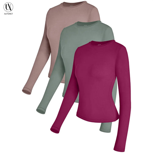 Azüria Long Sleeve Crop Tee 3-Pack