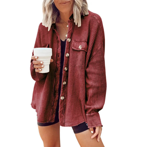 Azüria Waffle Knit Shacket