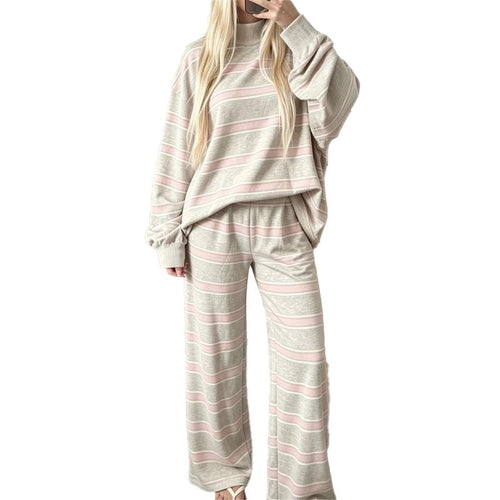 Azüria Cozy Stripe Lounge Set
