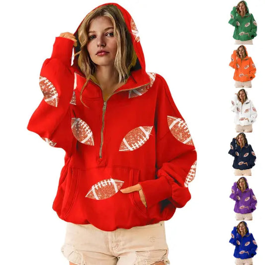 Azuria Women's Oversized Game Day Hoodie