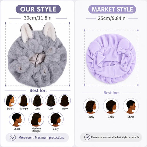 Azüria Teddy Ear Satin Bonnet