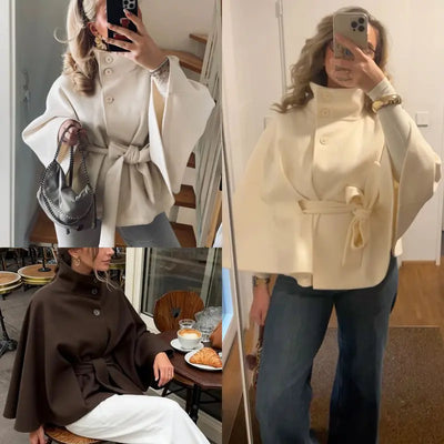 Azüria Wool Cape Jacket