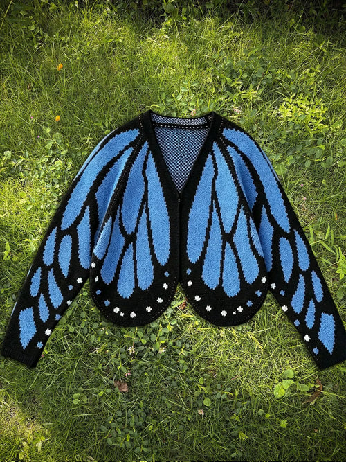 Azuria Butterfly Wings Knit Cardigan