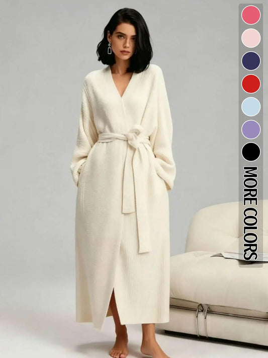 Azuria Plush Double-Sided Fleece Robe