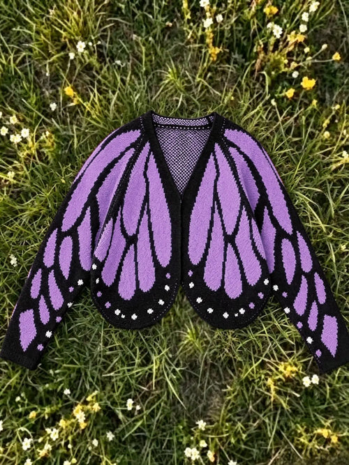Azuria Butterfly Wings Knit Cardigan