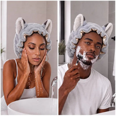 Azüria Teddy Ear Satin Bonnet