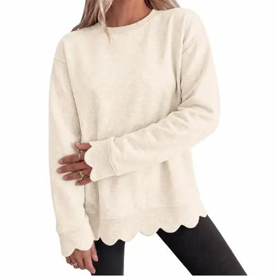 Azüria Oversized Waffle Henley