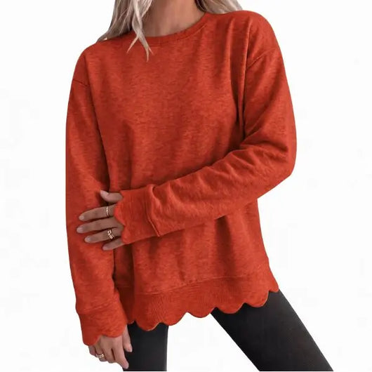 Azüria Oversized Waffle Henley