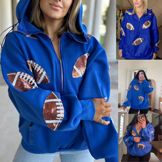 Azuria Women's Oversized Game Day Hoodie