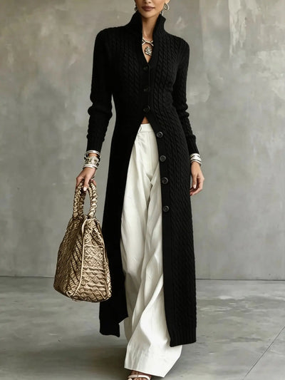 Azüria Longline Cable Knit Cardigan