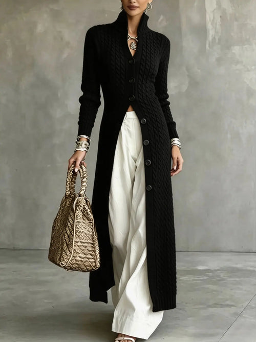 Azüria Longline Cable Knit Cardigan