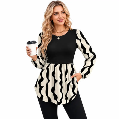 Women’s Fall Babydoll Blouse