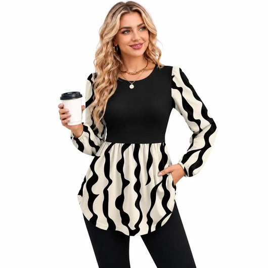 Women’s Fall Babydoll Blouse