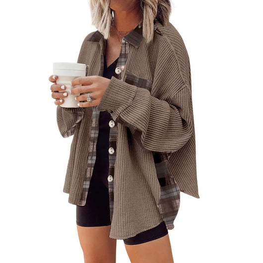 Azüria Waffle Knit Shacket
