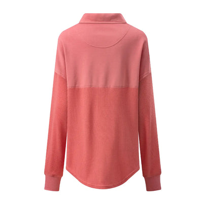 Azüria Half-Zip Waffle Pullover