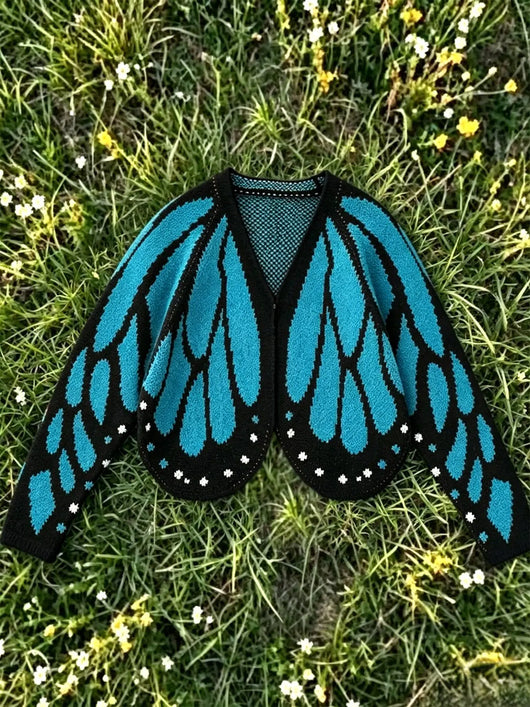 Azuria Butterfly Wings Knit Cardigan