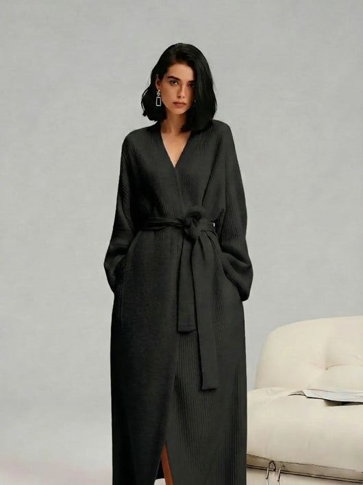 Azuria Plush Double-Sided Fleece Robe