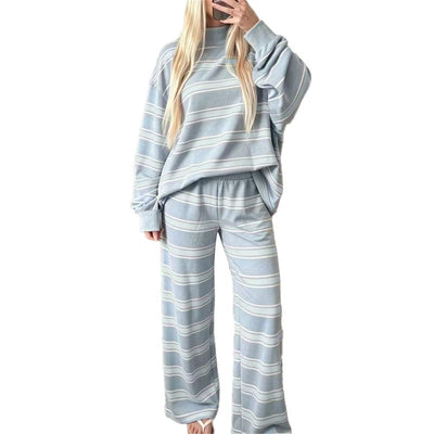 Azüria Cozy Stripe Lounge Set