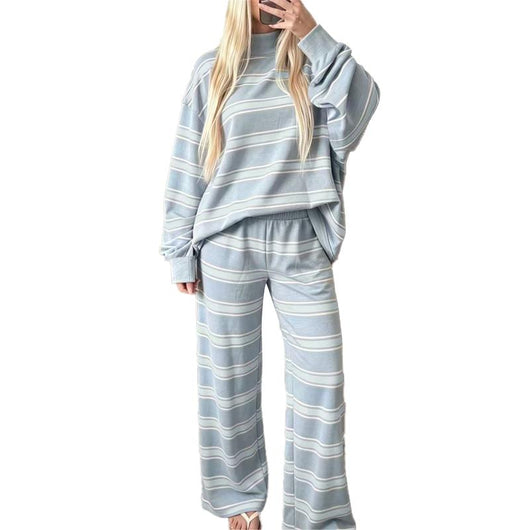 Azüria Cozy Stripe Lounge Set