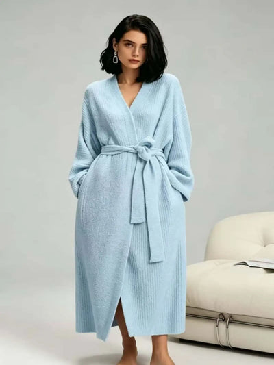 Azuria Plush Double-Sided Fleece Robe