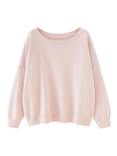 Azüria Drop Shoulder Scoop Neck Sweater