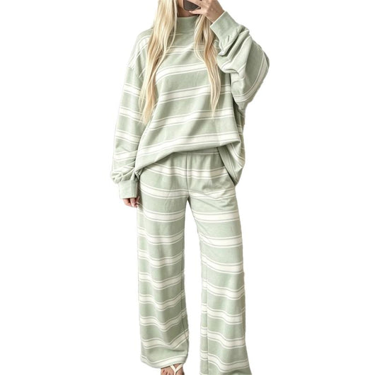 Azüria Cozy Stripe Lounge Set