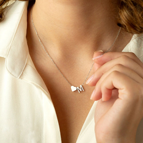 Azüria Dainty Initial Necklace