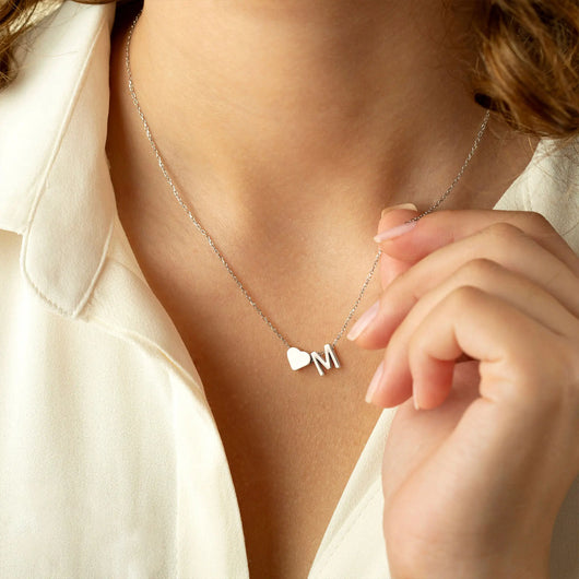 Azüria Dainty Initial Necklace