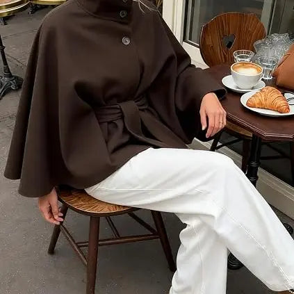 Azüria Wool Cape Jacket