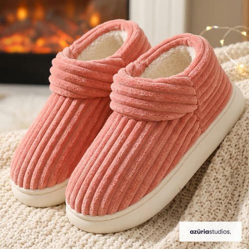 Fireside Slippers – Corduroy Sherpa Slippers