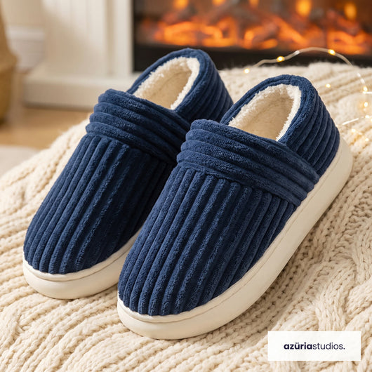 Fireside Slippers – Corduroy Sherpa Slippers