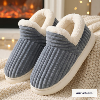 Fireside Slippers – Corduroy Sherpa Slippers