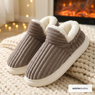Fireside Slippers – Corduroy Sherpa Slippers