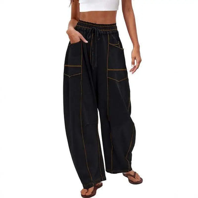 Azüria High-Waisted Barrel Pants