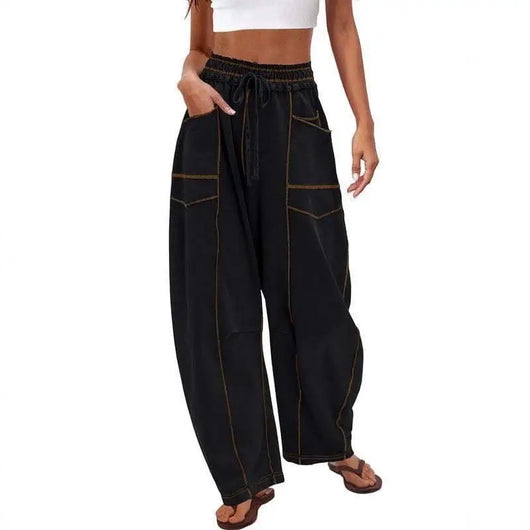 Azüria High-Waisted Barrel Pants