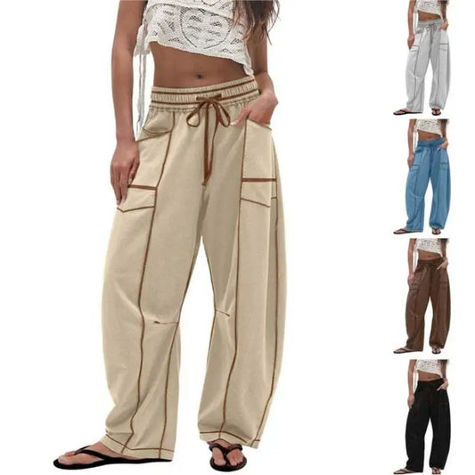 Azüria High-Waisted Barrel Pants