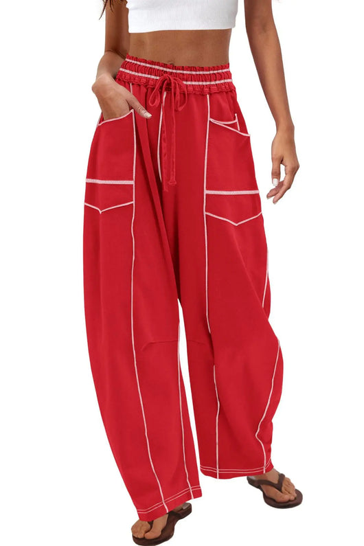 Azüria High-Waisted Barrel Pants