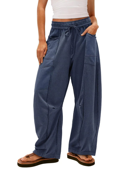 Azüria High-Waisted Barrel Pants