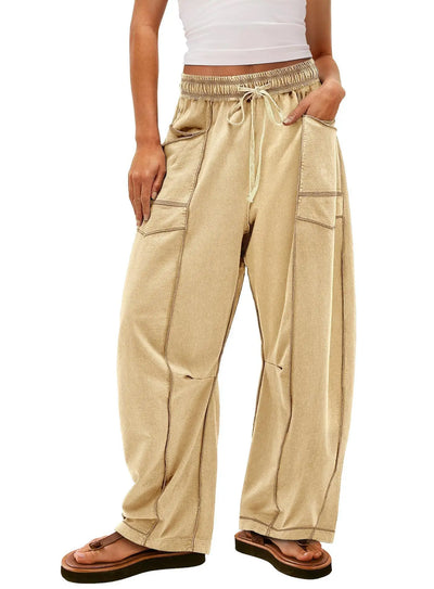 Azüria High-Waisted Barrel Pants