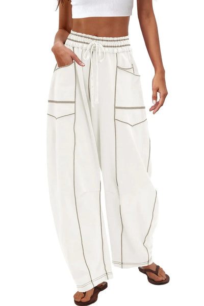 Azüria High-Waisted Barrel Pants