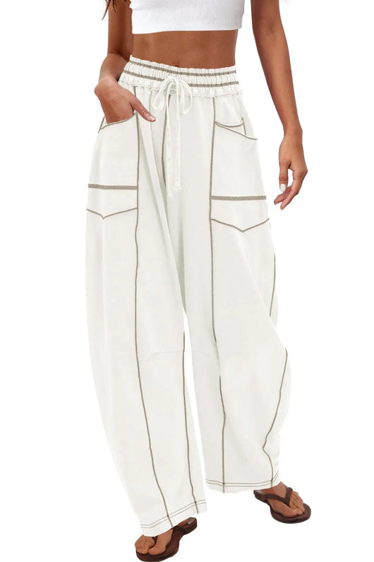 Azüria High-Waisted Barrel Pants