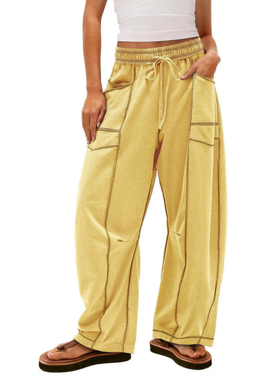 Azüria High-Waisted Barrel Pants