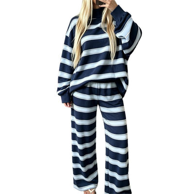 Azüria Cozy Stripe Lounge Set