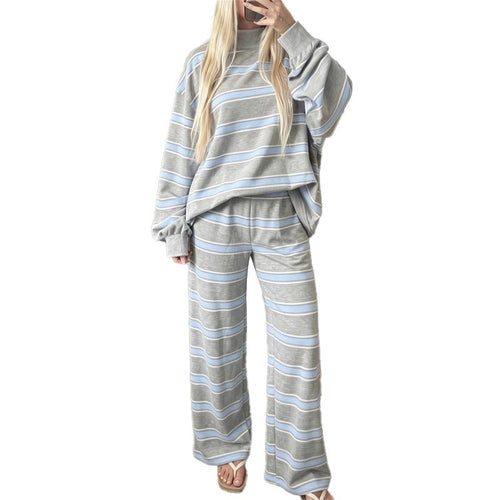 Azüria Cozy Stripe Lounge Set